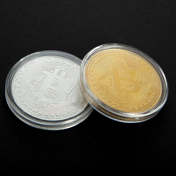 Gold Plated Bitcoin Coin Collectible