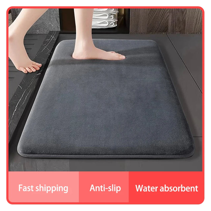 SoftStep Ultra Absorbent Coral Velvet Bathroom Mat