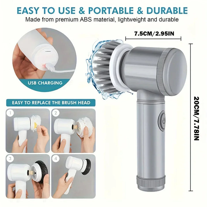 TurboScrub Electric Cleaning Brush