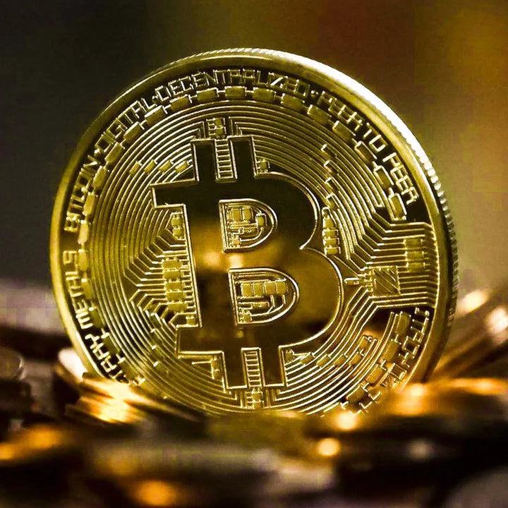 Gold Plated Bitcoin Coin Collectible