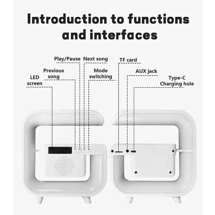 Multifunctional Wireless Charger & Bluetooth Speaker